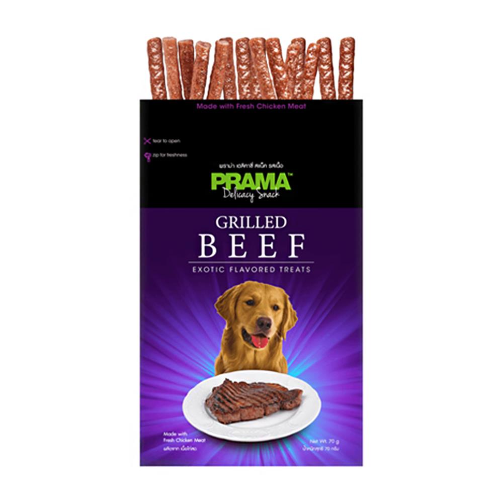 ขนมสุนัข PRAMA DELICACY BEEF 70 ก.