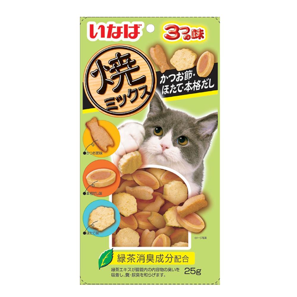 ขนมแมว INABA SOFT BITE MIX SCALLOP FLAVOUR 25 ก.