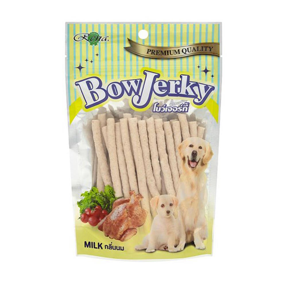 ขนมสุนัข RENA BOW JERKY MILK PLUS GLUCOSAMINE 250 ก.