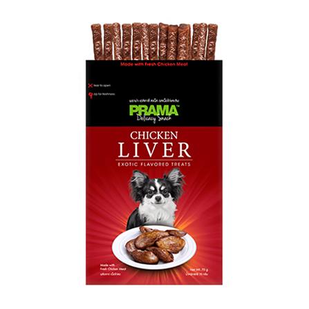 ขนมสุนัข PRAMA DELICACY CHICKEN LIVER 70 ก._0