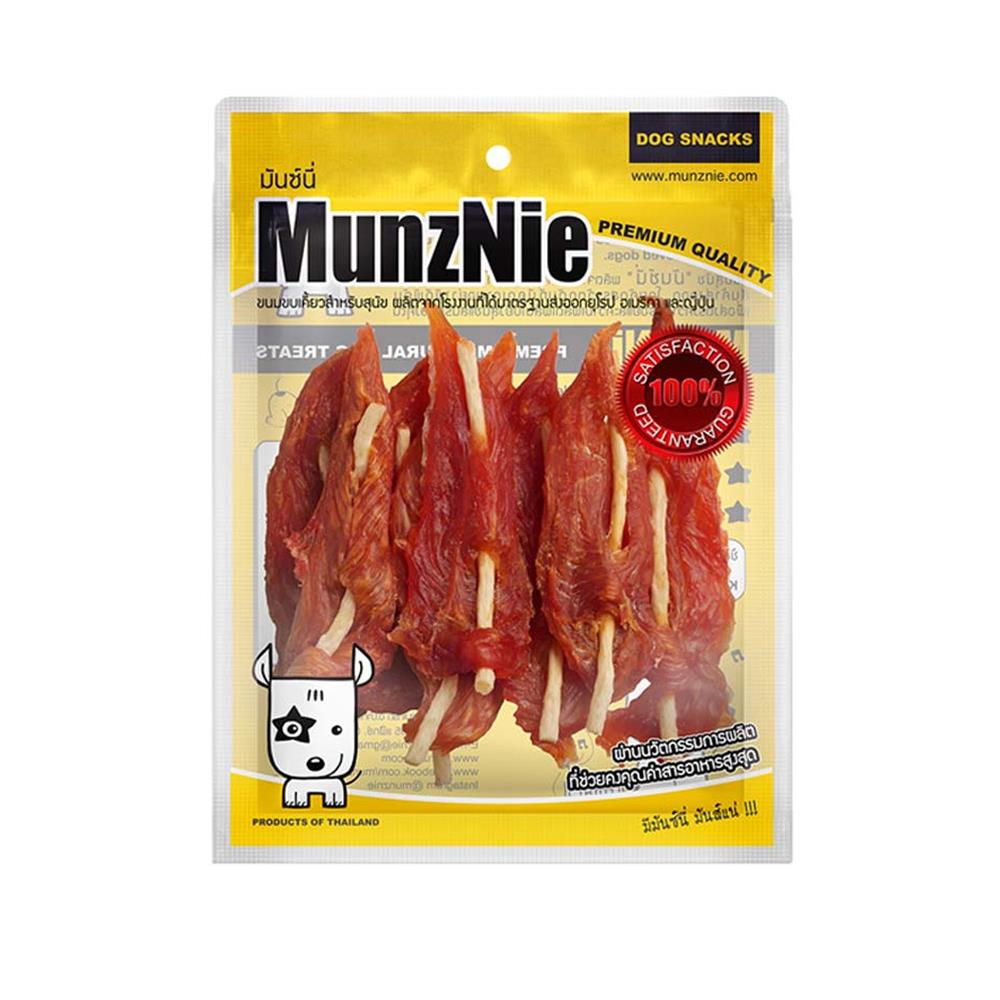 ขนมสุนัข MUNZNIE SOFT CRUNCH CHICKEN JERKY 160 ก.