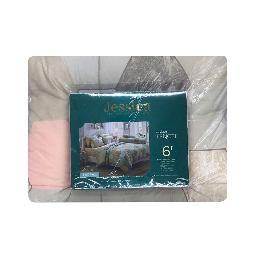 ชุดผ้าปูที่นอน 6 ฟุต 6 ชิ้น JESSICA TENCEL 20209-T850