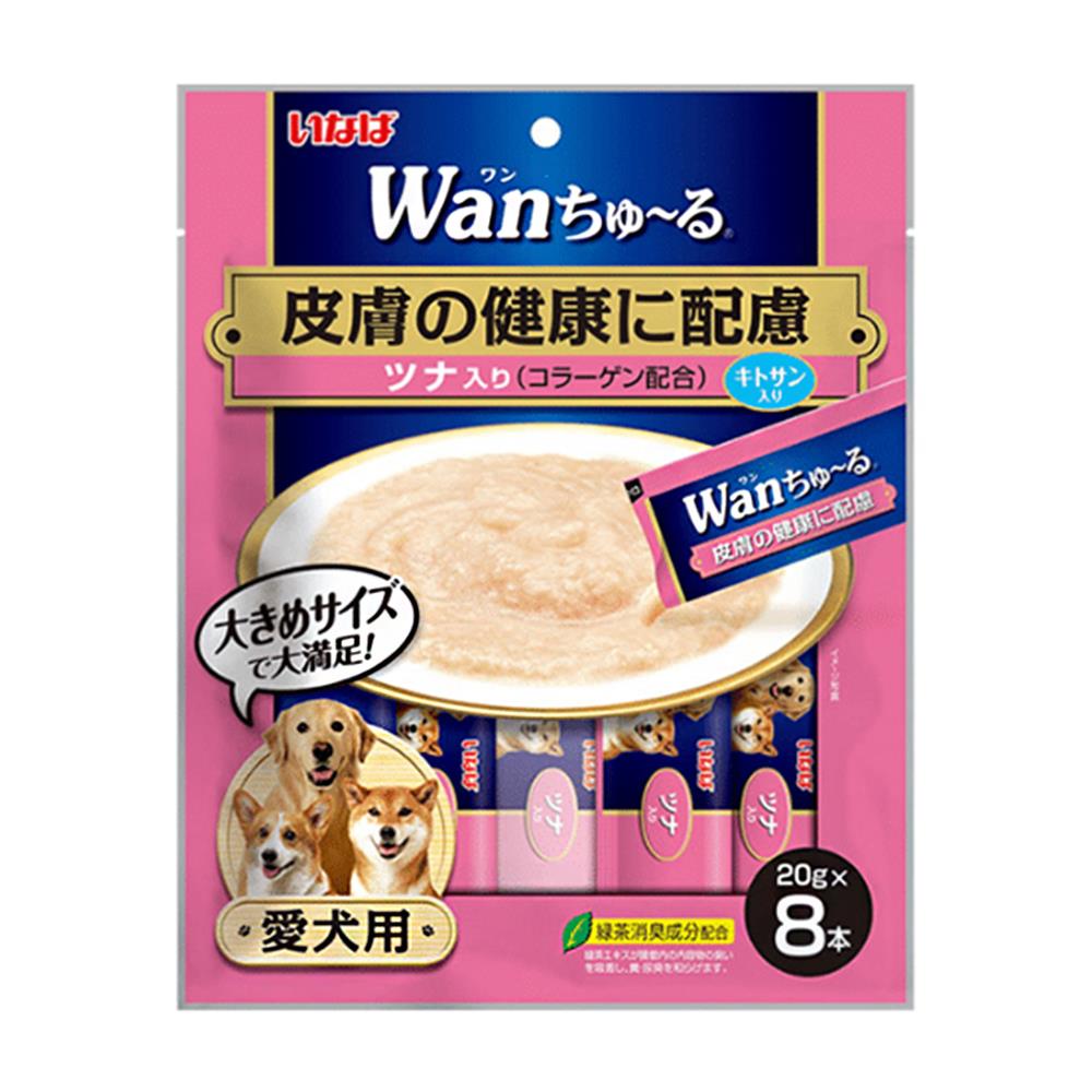 ขนมสุนัข INABA WAN CHURU CHICKEN & TUNA แพ็ก 8 ชิ้น