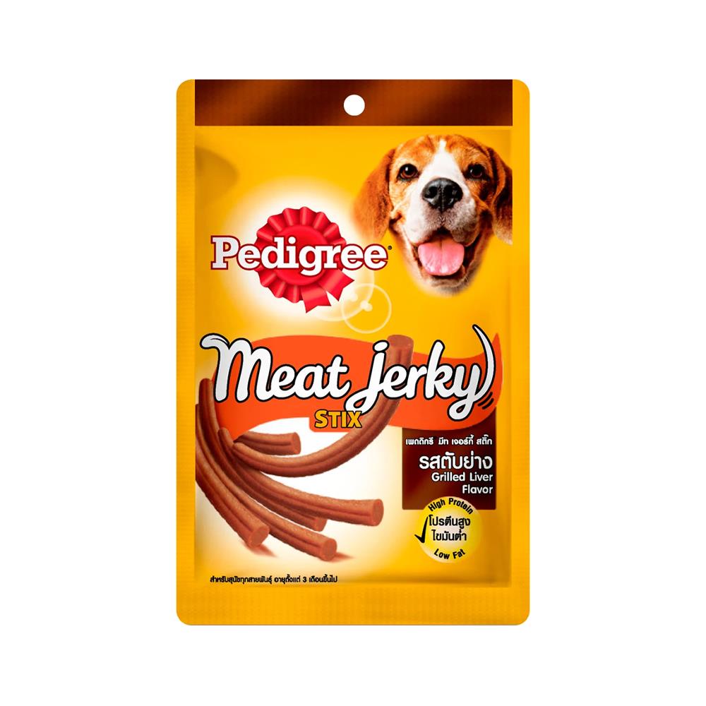 ขนมสุนัข PEDIGREE MEAT JERKY STIX รสตับย่าง 60 ก.