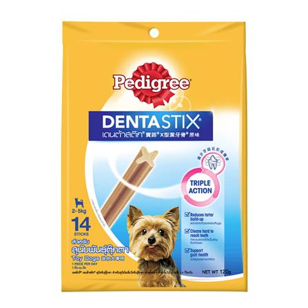 ขนมขัดฟันสุนัข PEDIGREE DENTA STIX 14 STICKS พันธุ์ตุ๊กตา 120 ก._0