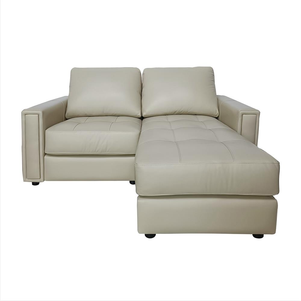 โซฟาเข้ามุม FURDINI ZOLA หนังแท้ผิวสัมผัส สีครีม