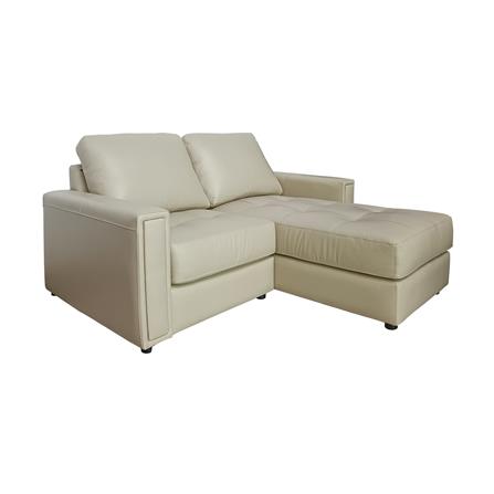 โซฟาเข้ามุม FURDINI ZOLA หนังแท้ผิวสัมผัส สีครีม_1