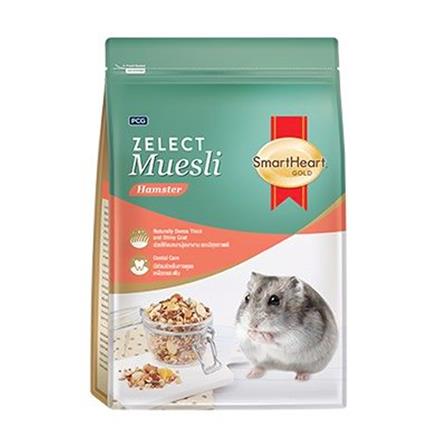 อาหารหนูแฮมเตอร์ SMARTHEART GOLD HAMSTER ZELECT MUESLI 500 ก._0