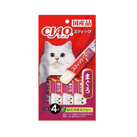 ขนมแมวเลีย CIAO STICK TUNA MAGURO IN JELLY แพ็ก 4 ซอง_0