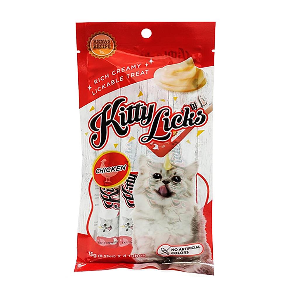 ขนมแมวเลีย KITTY LICKS CHICKEN แพ็ก 4 ชิ้น
