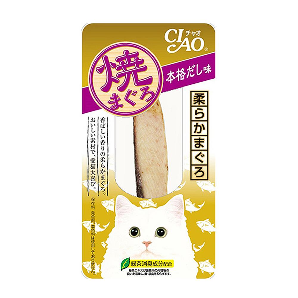 ขนมแมว CIAO YAKI ปลาทูน่าย่าง รสปลาโอแห้งผสมผงสาหร่าย 15 ก.