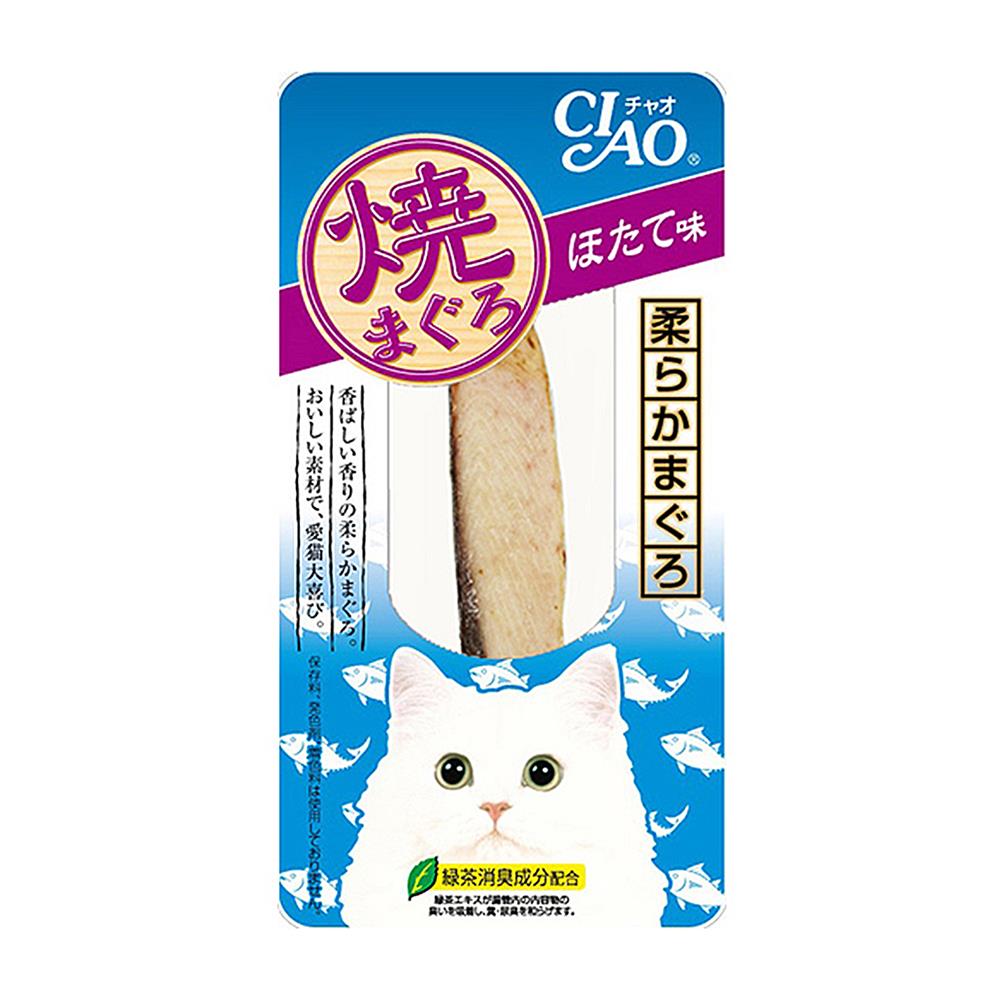 ขนมแมว CIAO YAKI ปลาทูน่าย่าง รสหอยเชลล์ 15 ก.