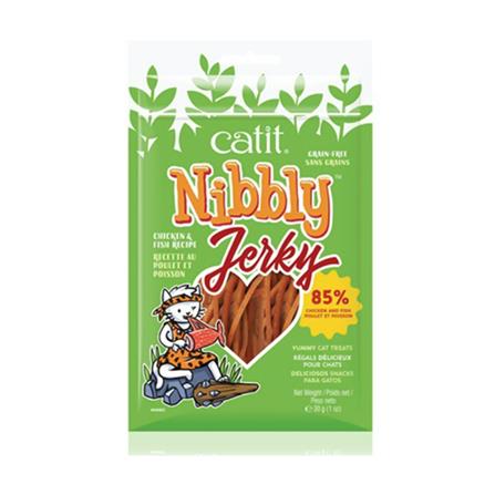 ขนมแมว CATIT NIBBLY JERKY รสไก่และปลา 30 ก._0