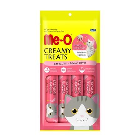 ขนมแมวเลีย MEO CREAMY TREATS รสแซลมอน 15 ก. (แพ็ก 4 ชิ้น)