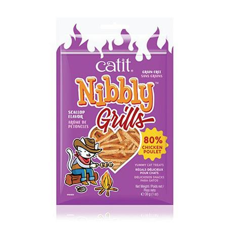 ขนมแมว CATIT NIBBLY GRILLS รสหอยเชลล์ 30 ก._0