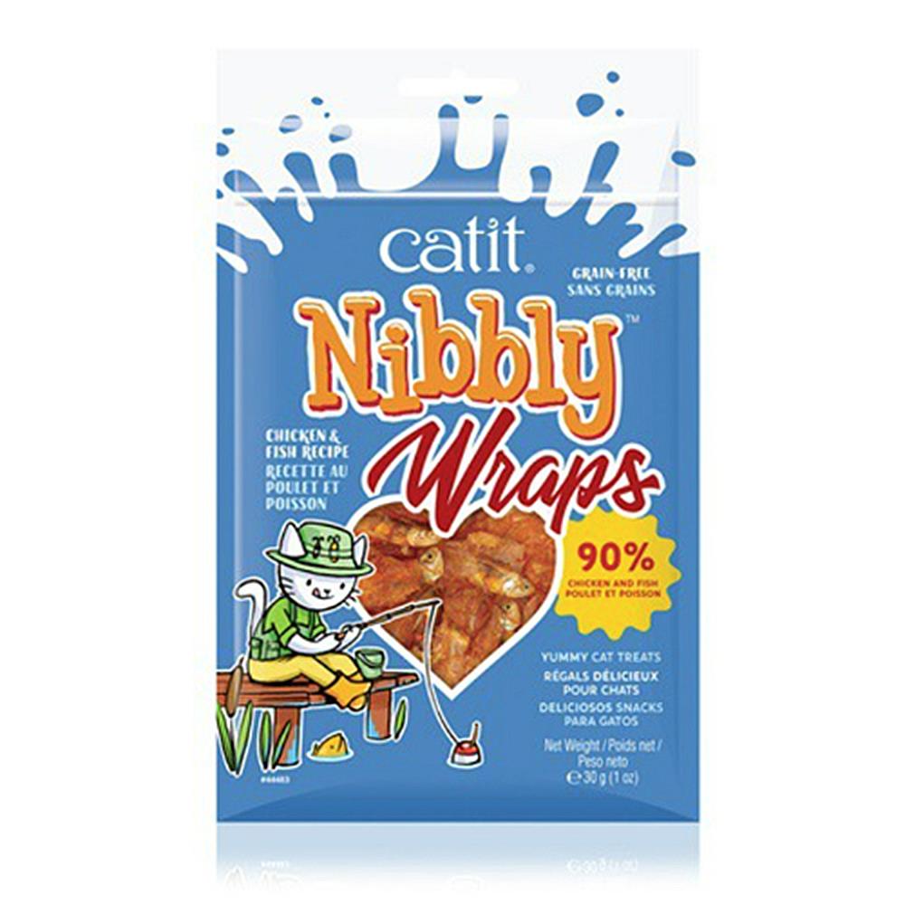 ขนมแมว CATIT NIBBLY WRAPFISH รสไก่และปลา 30 ก.