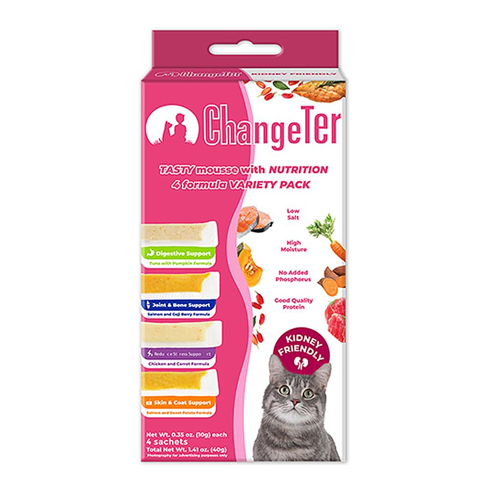 ขนมแมวเลีย CHANGETER VARIETY PACK แพ็ก 4 ชิ้น