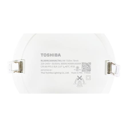 ดาวน์ไลท์ LED TOSHIBA RLDDRC015VACTH1 4 นิ้ว 9 วัตต์ DAYLIGHT/COOL WHITE/WARM WHITE สีขาว_8