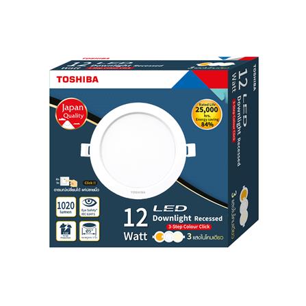 ดาวน์ไลท์ LED TOSHIBA RLDDRC012VACTH1 5 นิ้ว 12 วัตต์ DAYLIGHT/COOL WHITE/WARM WHITE สีขาว_5
