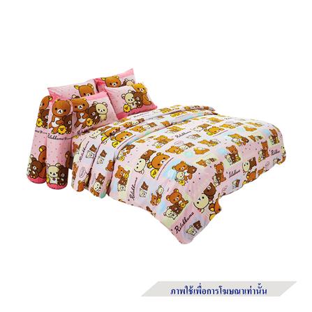 ชุดผ้าปูที่นอน 6 ฟุต 6 ชิ้น FOUNTAIN RILAKKUMA 70209-FTC109
