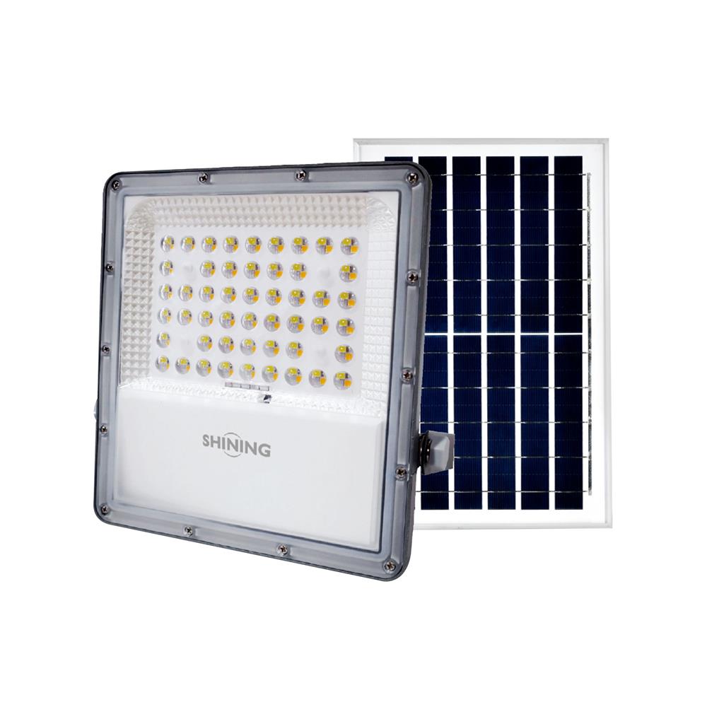 ไฟสปอตไลท์ SOLAR SHINING S-FD050009-1SL 50 วัตต์ เดย์ไลท์/คูลไวท์/วอร์มไวท์ สีเทา