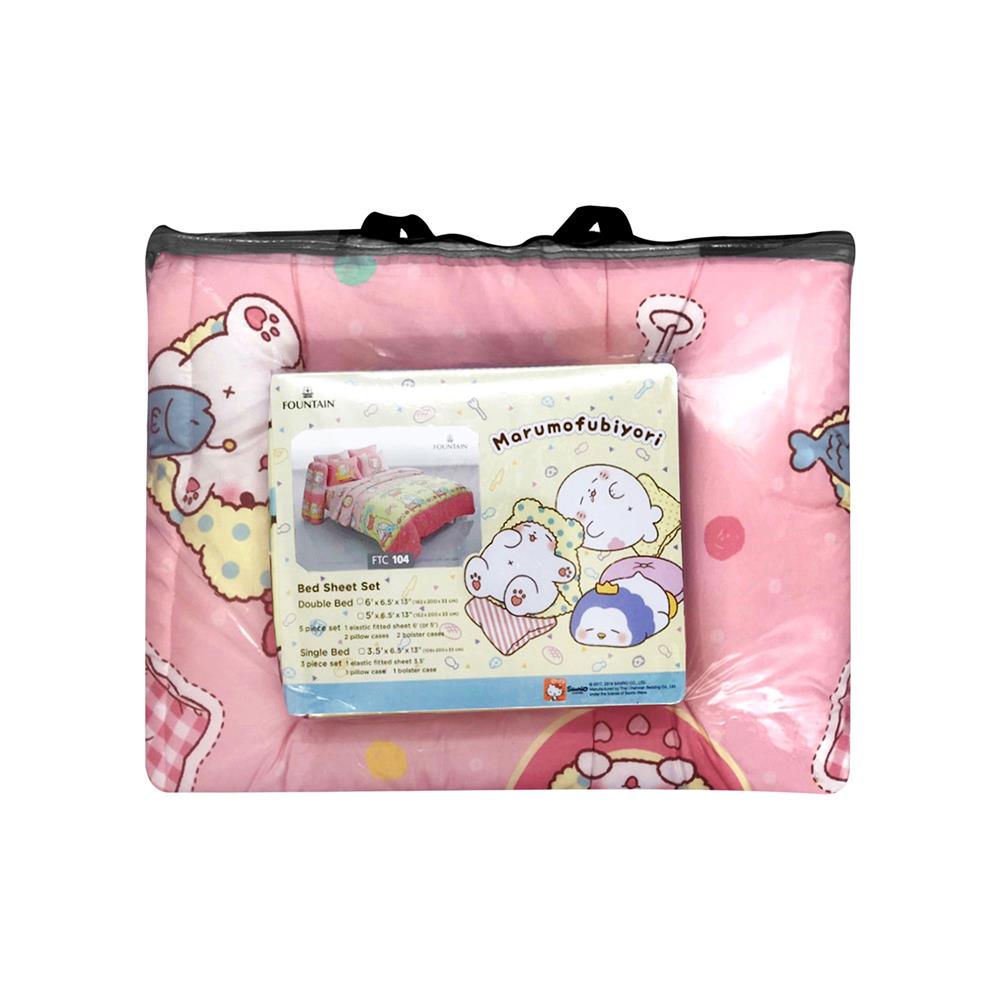 ชุดผ้าปูที่นอน 6 ฟุต 6 ชิ้น FOUNTAIN MARUMOFUBIYORI 70209-FTC104