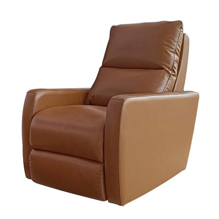 เก้าอี้ปรับเอนนอนและโยกได้ FURDINI LAGO HALF LEATHER สีน้ำตาล