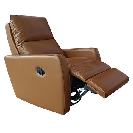 เก้าอี้ปรับเอนนอนและโยกได้ FURDINI LAGO HALF LEATHER สีน้ำตาล_3