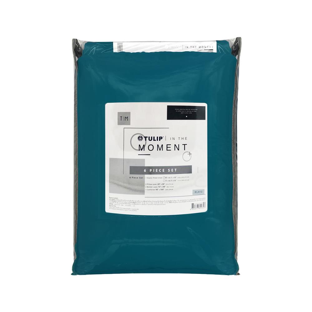 ชุดผ้าปูที่นอน 5 ฟุต 6 ชิ้น TULIP IN THE MOMENT 60236-DL412