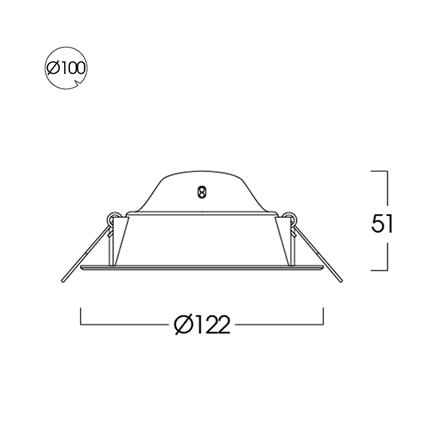 ดาวน์ไลท์ LED LUMAX 20-A0641 4.8 นิ้ว 10 วัตต์ DAYLIGHT สีขาว_6
