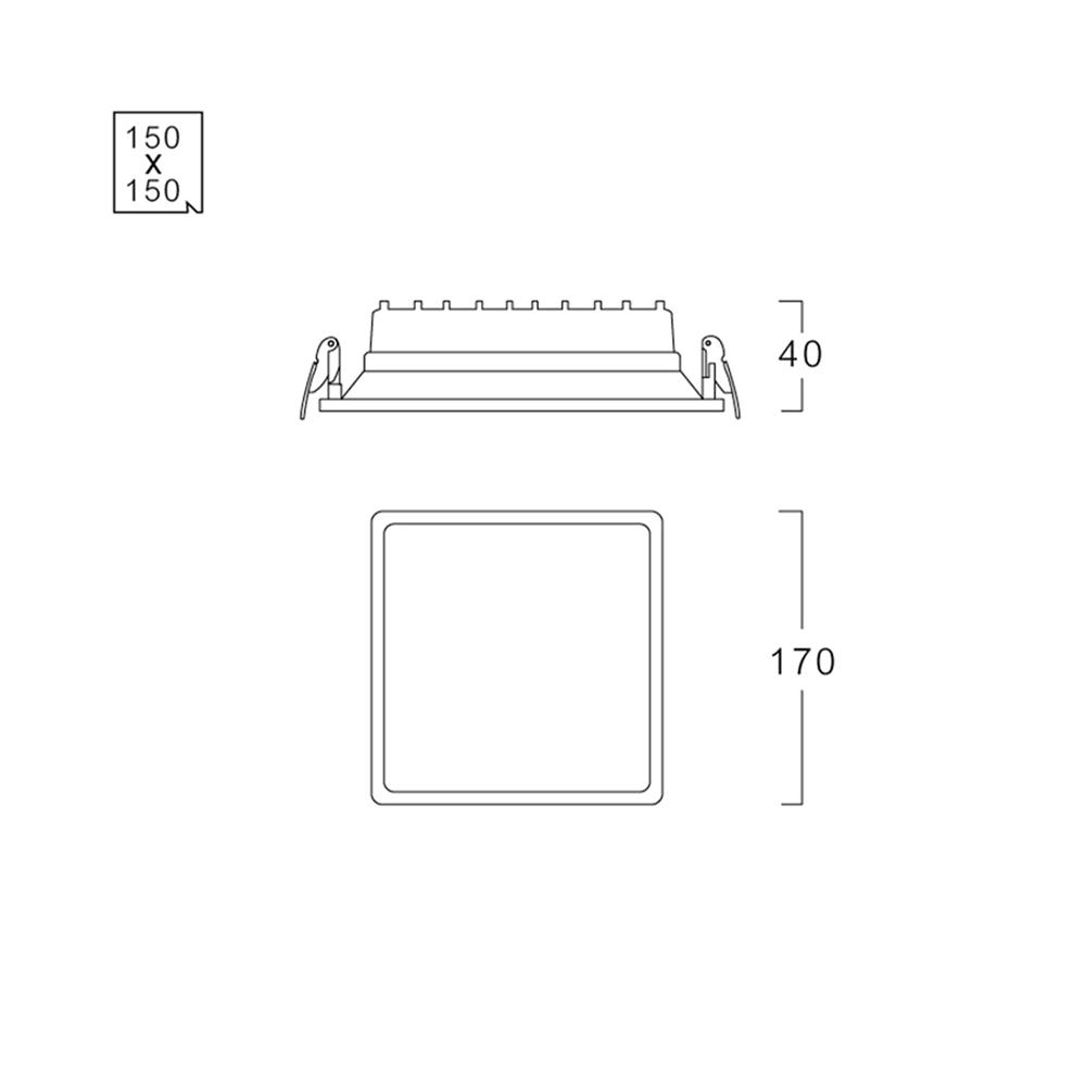 ดาวน์ไลท์ LED LUMAX 20-A0678 6.7 นิ้ว 18 วัตต์ DAYLIGHT/COOL WHITE/WARM WHITE สีขาว