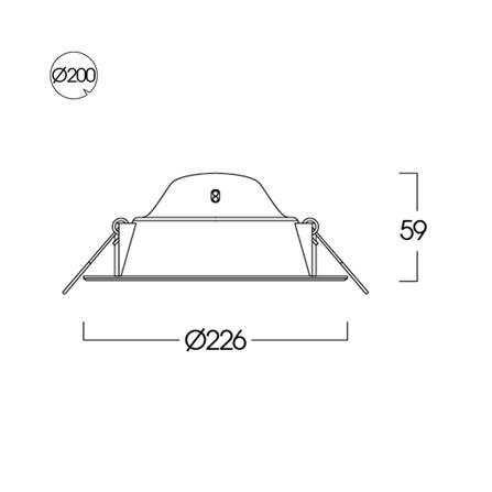 ดาวน์ไลท์ LED LUMAX 20-A0648 8.9 นิ้ว 21 วัตต์ WARM WHITE สีขาว_6