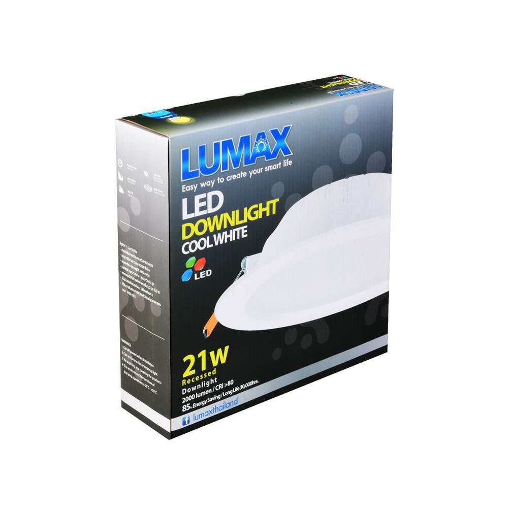 ดาวน์ไลท์ LED LUMAX 20-A0649 8.9 นิ้ว 21 วัตต์ COOL WHITE สีขาว