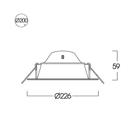 ดาวน์ไลท์ LED LUMAX 20-A0649 8.9 นิ้ว 21 วัตต์ COOL WHITE สีขาว_6