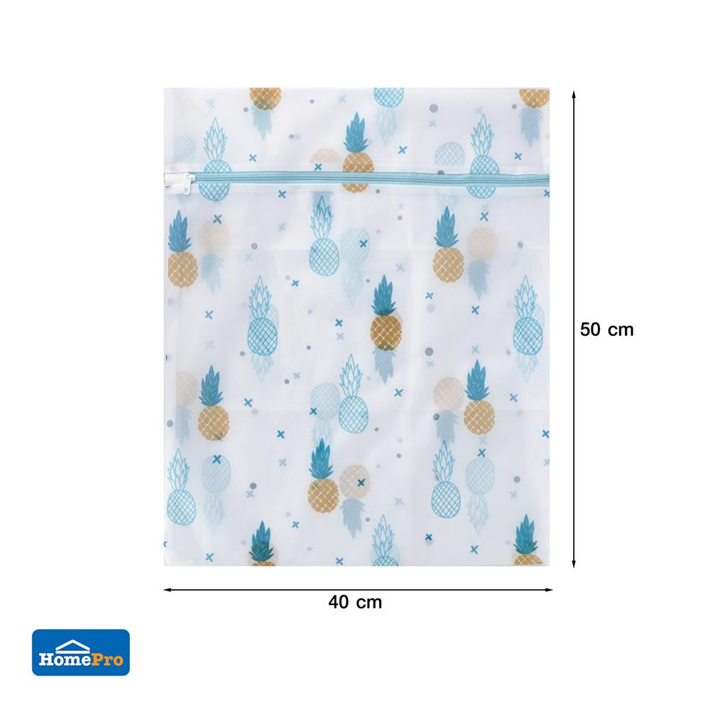 ถุงซักผ้าทรงเหลี่ยม 40x50 ซม. PLIM ลายสับประรด