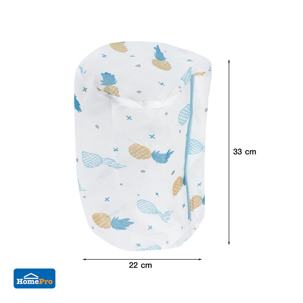 ถุงซักผ้าทรงรี 22x33 ซม. PLIM ลายสับประรด