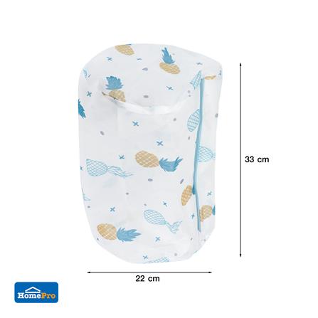 ถุงซักผ้าทรงรี 22x33 ซม. PLIM ลายสับประรด_4