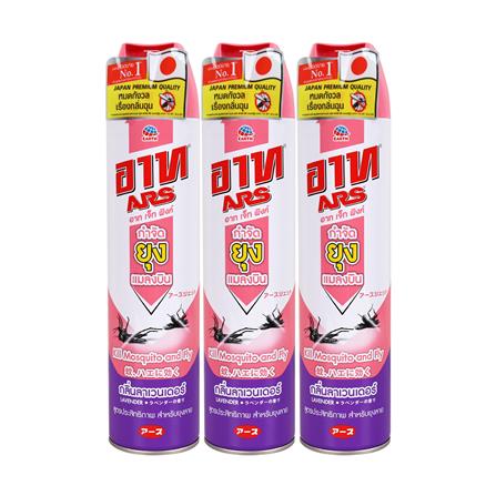 สเปรย์กำจัดยุง ARS เจ็ทพิงค์ 600 มล. ลาเวนเดอร์ แพ็ก 3 ชิ้น_0