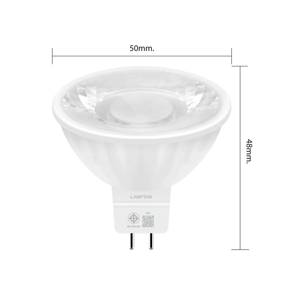 หลอด LED LAMPTAN MR16 BEAM 5 วัตต์ DAYLIGHT GU5.3