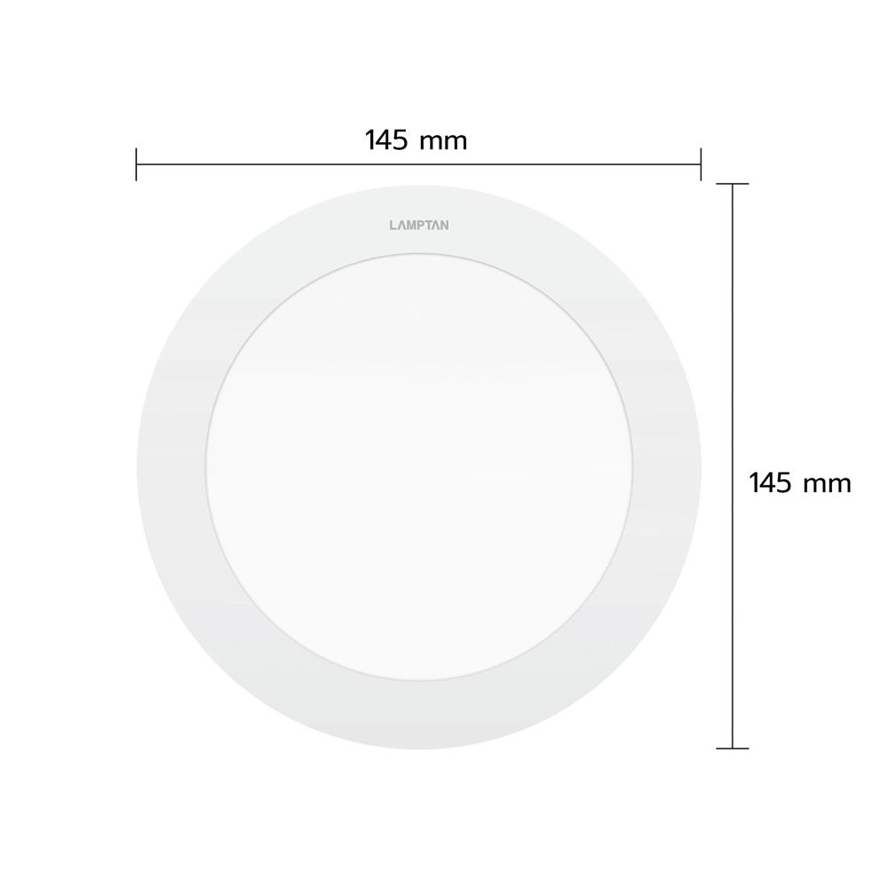 ดาวน์ไลท์ LED LAMPTAN PLAIN 5 นิ้ว 9 วัตต์ DAYLIGHT สีขาว