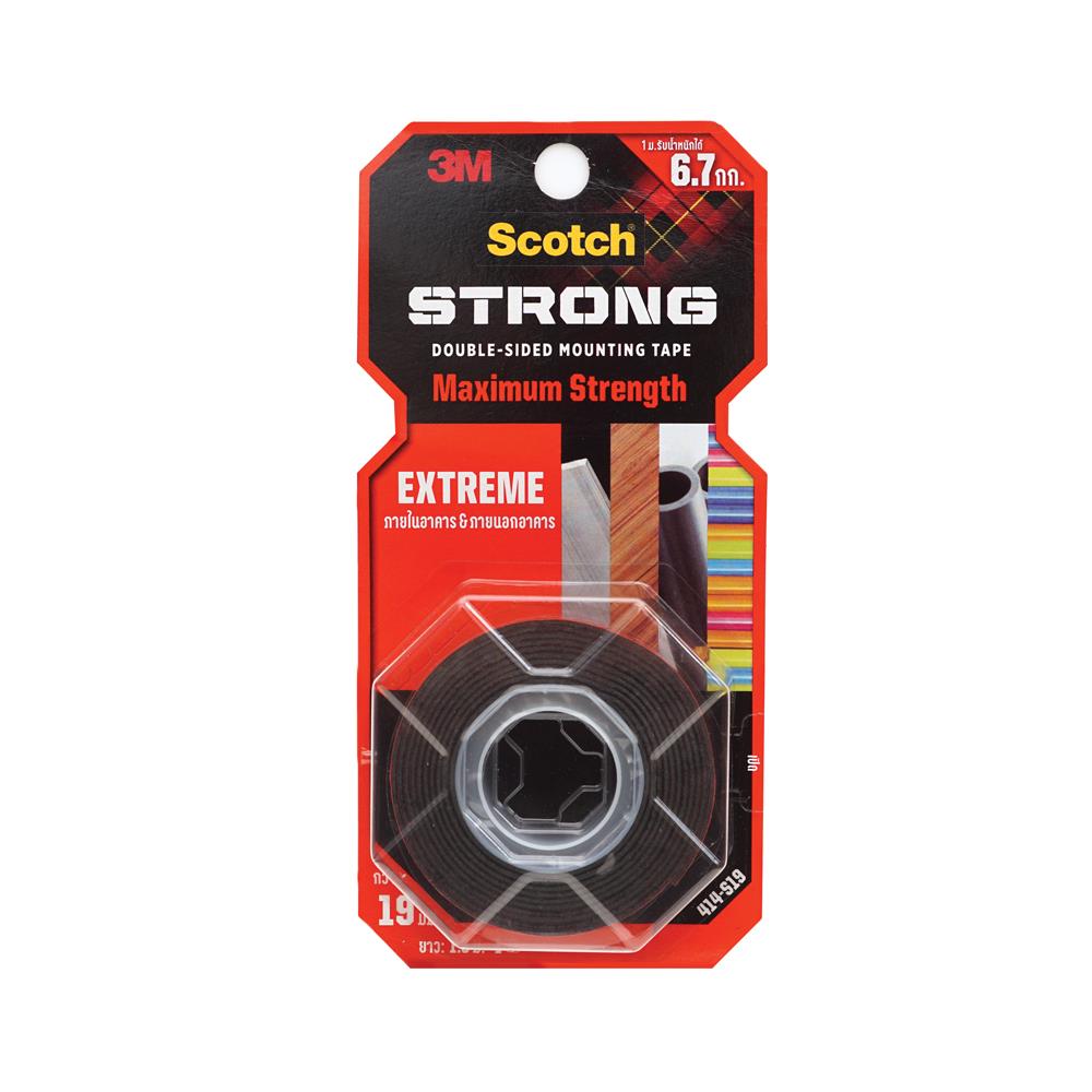 เทปกาว 2 หน้า ชนิดแรงยึดสูง 3M 19 มม.x1.5 ม.