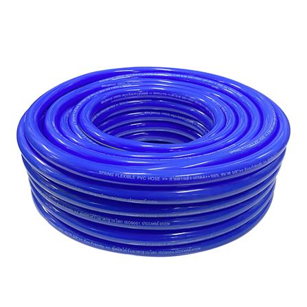 สายยางม้วน PVC เด้ง SPRING 5/8 นิ้ว x 30 ม. สีน้ำเงิน