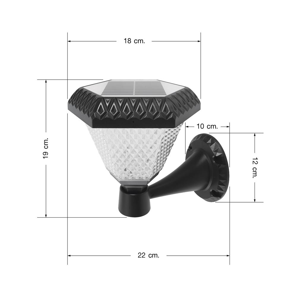 ไฟกิ่งภายนอก SOLAR EVE 598164 2 วัตต์ DAYLIGHT/COOL WHITE/WARM WHITE สีดำ