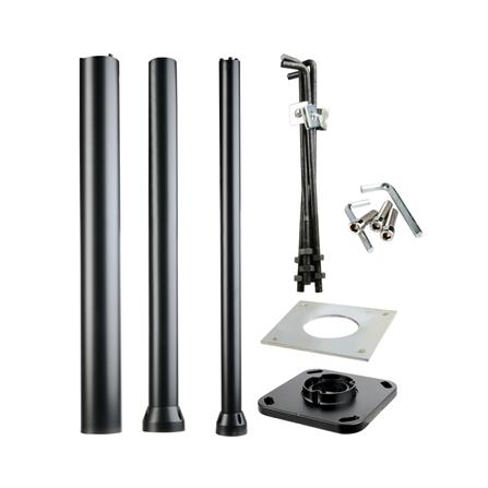 เสาไฟ SOLAR LUMAX 58-00300 4 เมตร สีดำ_0