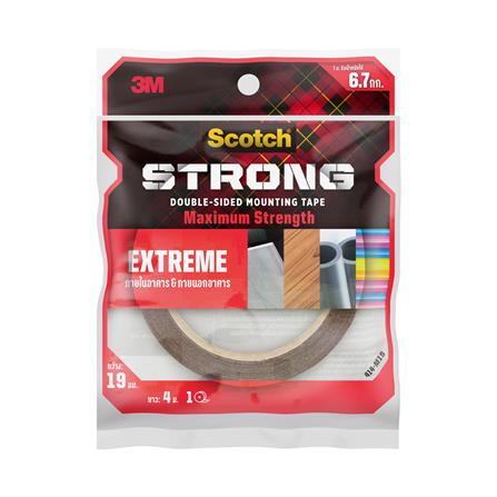 เทปกาว 2 หน้า ชนิดแรงยึดสูง 3M 19มม.x4ม._1