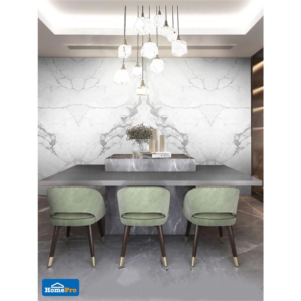 แผ่นตกแต่งผนัง LT BY COTTO ลิโดมาร์เบิ้ล 2012-1 121x243 ซม.