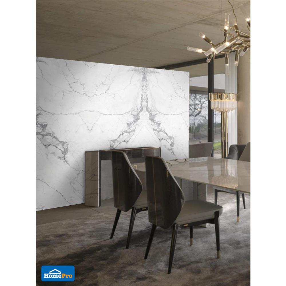 แผ่นตกแต่งผนัง LT BY COTTO ลิโดมาร์เบิ้ล 2012-1 121x243 ซม.