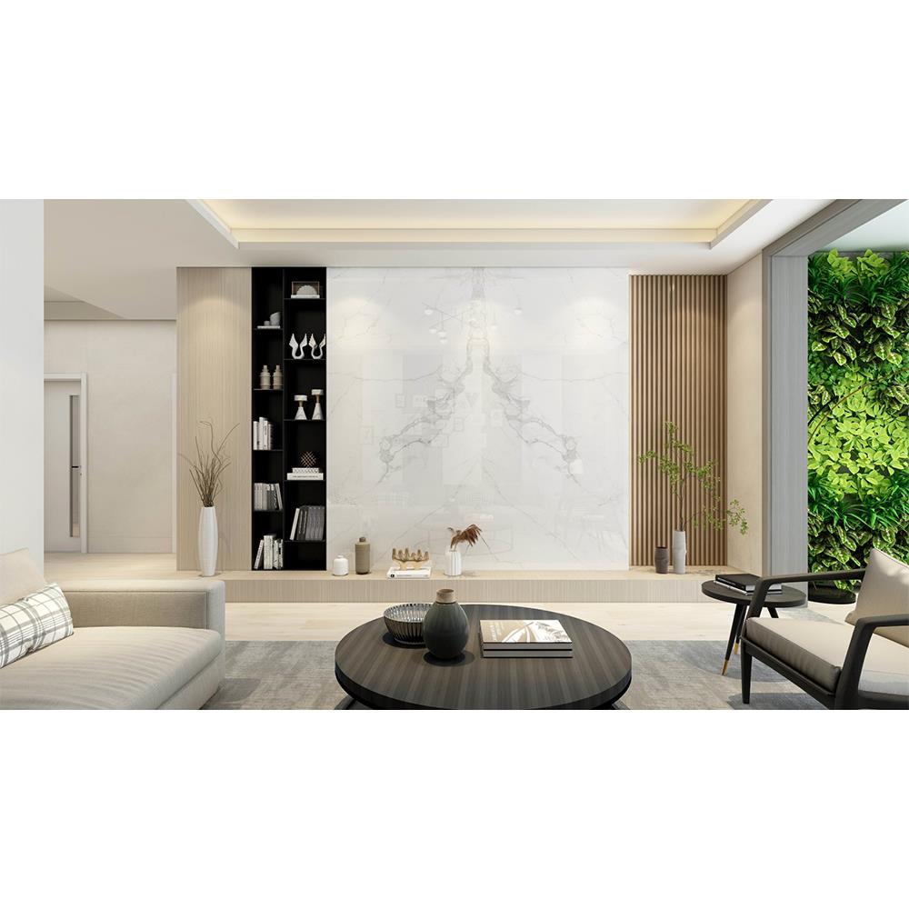 แผ่นตกแต่งผนัง LT BY COTTO ลิโดมาร์เบิ้ล 2012-1 121x243 ซม.