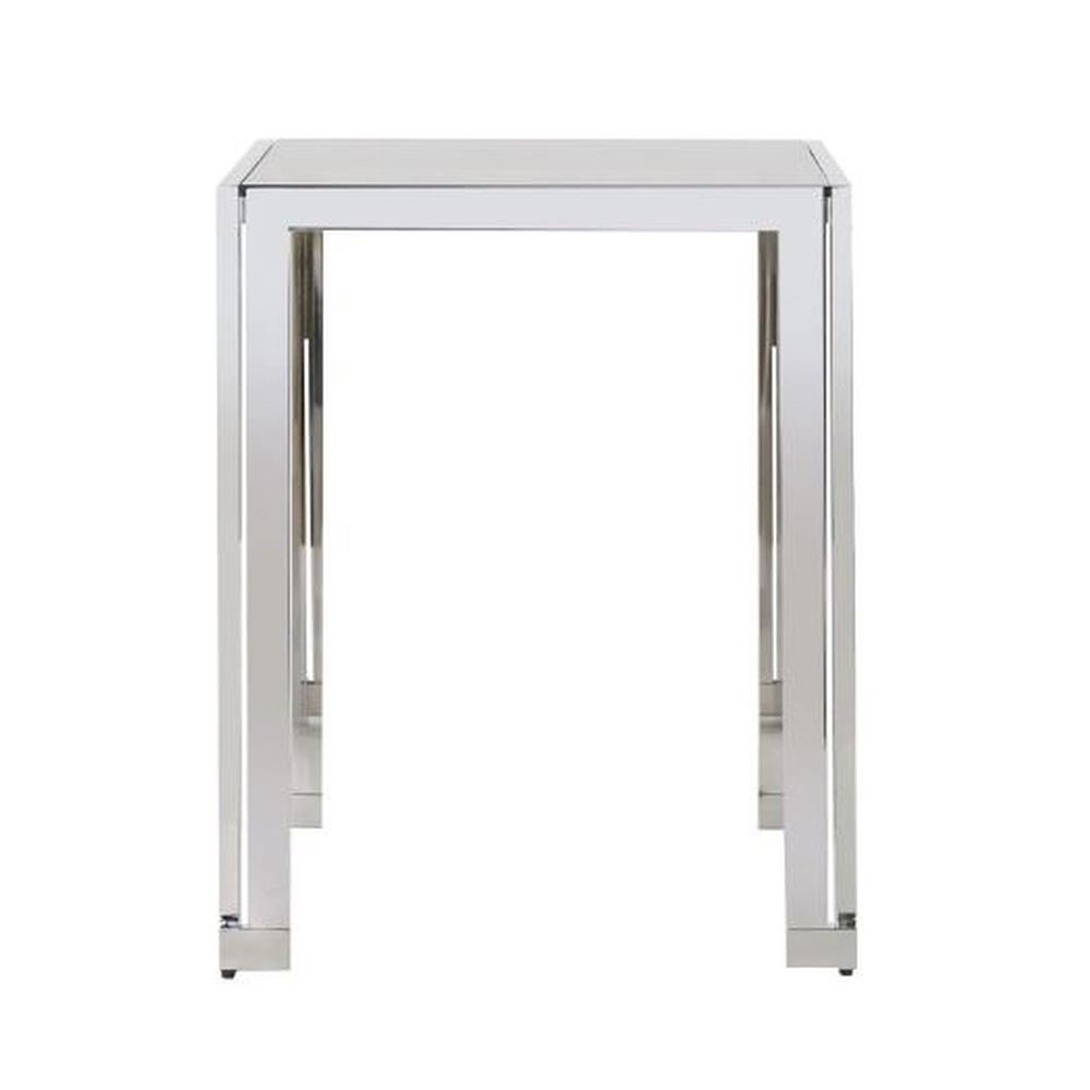 โต๊ะอาหาร KONCEPT SQUAT 60 ซม. สีเงิน