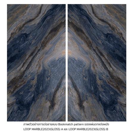 แผ่นตกแต่งผนัง LT BY COTTO ลูปมาร์เบิ้ล 2023-1 121x243 ซม._1